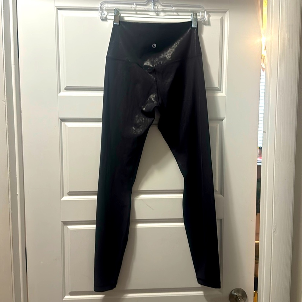 Lululemon Align Yoga Pant Size 6 Black Shine